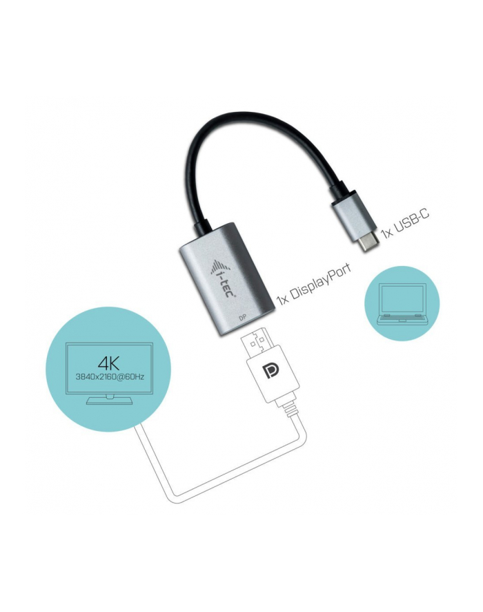 i-tec Adapter USB-C 3.1 Display Port 60 Hz Metal główny