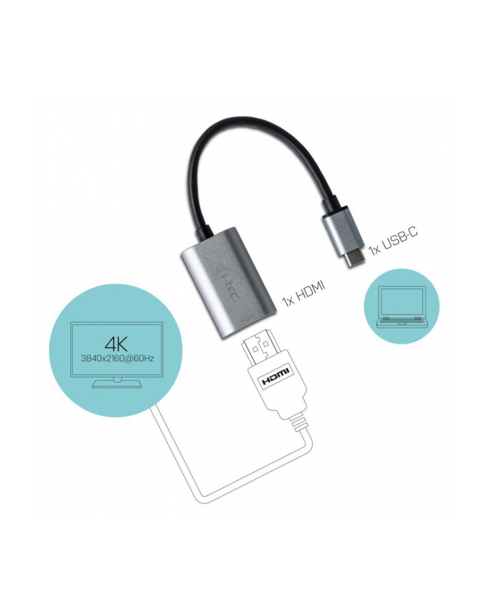 i-tec Adapter USB-C do HDMI, 4K Ultra HD 60Hz kompatybilny z Thunderbolt 3 główny