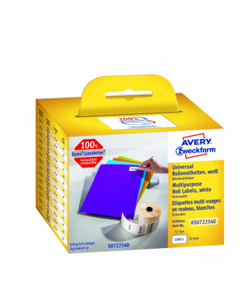 avery zweckform Uniwersalne etykiety w rolce do termodruku, 32 x 57mm, 1000 sztuk