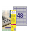 avery zweckform Etykiety znamionowe, 45,7 x 21,2mm, srebrne, 4800 sztuk - nr 15
