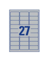 avery zweckform Etykiety znamionowe, 63,5 x 29,6mm, srebrne, 2700 sztuk - nr 15