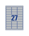 avery zweckform Etykiety znamionowe, 63,5 x 29,6mm, srebrne, 2700 sztuk - nr 17