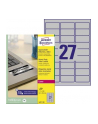 avery zweckform Etykiety znamionowe, 63,5 x 29,6mm, srebrne, 2700 sztuk - nr 18