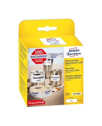avery zweckform Etykiety Heavy Duty w rolce do termodruku, 19 x 64mm, 450 sztuk