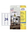 avery zweckform Etykiety wodoodporne Heavy Duty, 63,5 x 33,9mm, białe, do drukarki, 240 sztuk - nr 14