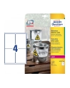 avery zweckform Etykiety wodoodporne Heavy Duty, 99,1 x 139mm, białe, do drukarki, 80 sztuk - nr 19