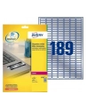 avery zweckform Etykiety znamionowe, 25,4 x 10mm, srebrne, 3780 sztuk - nr 11