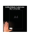 avery zweckform Etykiety znamionowe, 45,7 x 21,2mm, srebrne, 960 sztuk - nr 10