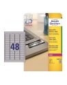 avery zweckform Etykiety znamionowe, 45,7 x 21,2mm, srebrne, 960 sztuk - nr 6