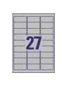 avery zweckform Etykiety znamionowe, 63,5 x 29,6mm, srebrne, 540 sztuk - nr 6