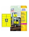 avery zweckform Etykiety wodoodporne Heavy Duty, 99,1 x 42,3mm, żółte, do drukarki, 240 sztuk - nr 1