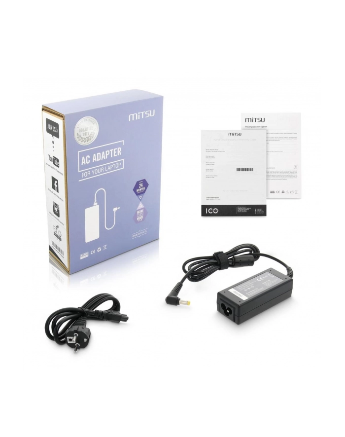 mitsu Zasilacz do Acer 19V 2.37A ZM/ACE19237 główny