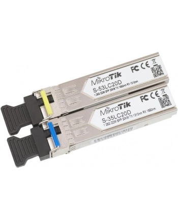 Pair of SFP modules, S-35LC20D 1.25G SM 20km T1310nm/R1550nm