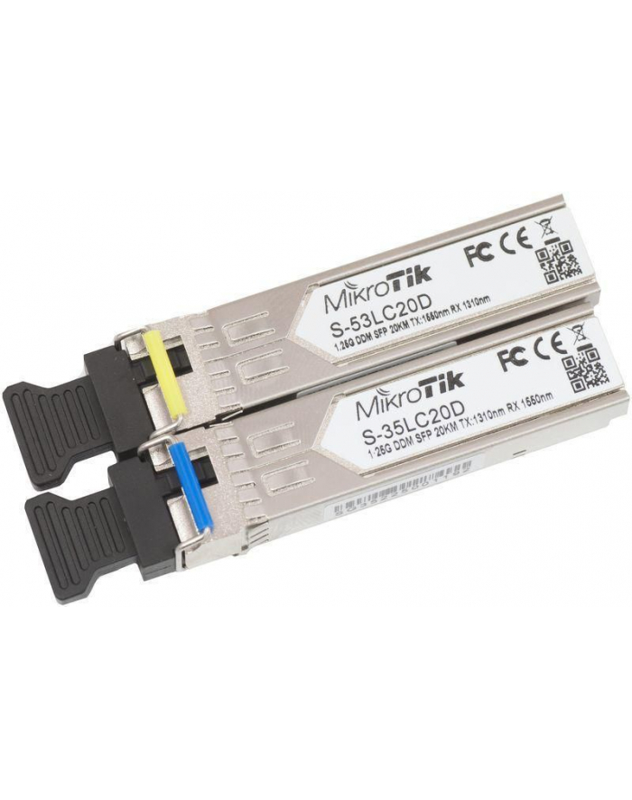 Pair of SFP modules, S-35LC20D 1.25G SM 20km T1310nm/R1550nm główny