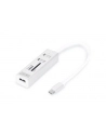 digitus HUB/Koncentrator 3-portowy OTG USB Typ C, USB 2.0 HighSpeed czytnik kart SD/Micro SD, aluminium - nr 38