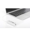 digitus HUB/Koncentrator 3-portowy OTG USB Typ C, USB 2.0 HighSpeed czytnik kart SD/Micro SD, aluminium - nr 6
