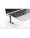 digitus HUB/Koncentrator 3-portowy OTG USB Typ C, USB 2.0 HighSpeed czytnik kart SD/Micro SD, aluminium - nr 7
