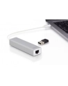 digitus HUB/Koncentrator 3-portowy USB Typ C, 3x USB A HighSpeed z Gigabit LAN adapter, aluminium - nr 15