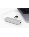 digitus HUB/Koncentrator 3-portowy USB Typ C, 3x USB A HighSpeed z Gigabit LAN adapter, aluminium - nr 6