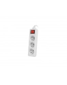 lanberg Listwa zasilająca 1.5m, biała, 3 gniazda, z wyłącznikiem, kabel wykonany z pełnej miedzi - nr 4