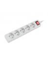 lanberg Listwa zasilająca 3m, biała, 5 gniazd, z wyłącznikiem, kabel wykonany z pełnej miedzi - nr 24