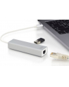 digitus HUB/Koncentrator 3-portowy USB Typ C, 3x USB A HighSpeed z Gigabit LAN adapter, aluminium - nr 50