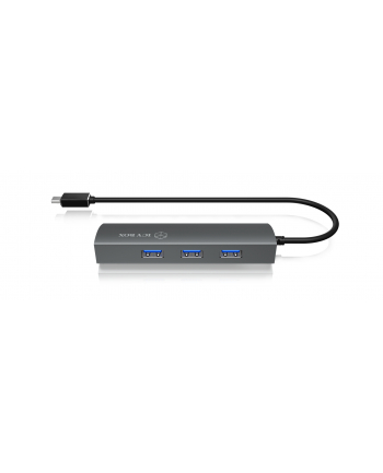 icybox IB-HUB1406-C 3-portowy HUB i LAN