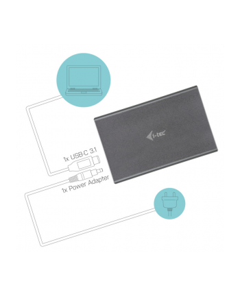 i-tec MySafe USB 3.0/USB-C Gen.2, Obudowa na 2x dysk SATA M.2, RAID 0/1/JBOD