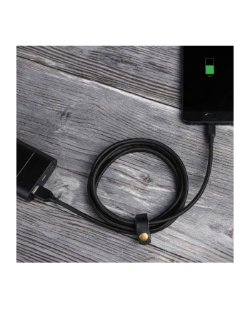 aukey Kabel Quick Charge CB-AC1 czarny nylonowy szybki USB C-USB 3.1 1.2m