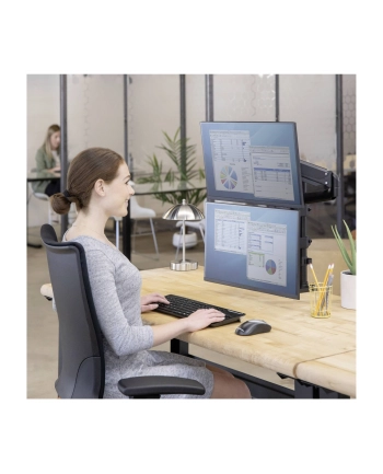fellowes Ramię na 2 monitory pionowe seria Platinium 8043401 nr 1