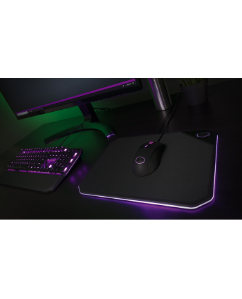 cooler master Podkładka pod mysz MasterAccesory MP860 podświetlana czarna 360x260mm