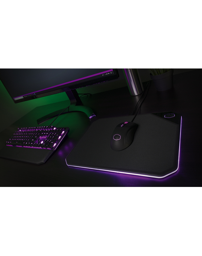 cooler master Podkładka pod mysz MasterAccesory MP860 podświetlana czarna 360x260mm główny