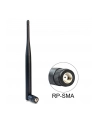 DeLOCK WLAN antenna 802.11 b/g/n - black - RP-SMA connector 5 omnidirektional - nr 12