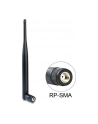 DeLOCK WLAN antenna 802.11 b/g/n - black - RP-SMA connector 5 omnidirektional - nr 23