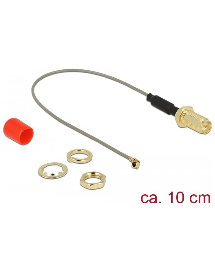 DeLOCK PR-SMA blue>MHF/U.FL-LP-068 St 10cm - antenna cable with ferrite core główny