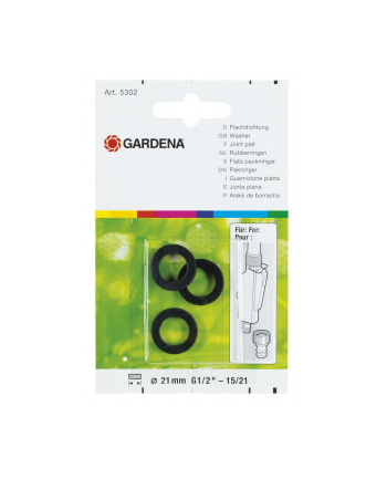Gardena płaska uszczelka, 3 sztuki (5302) nr 2
