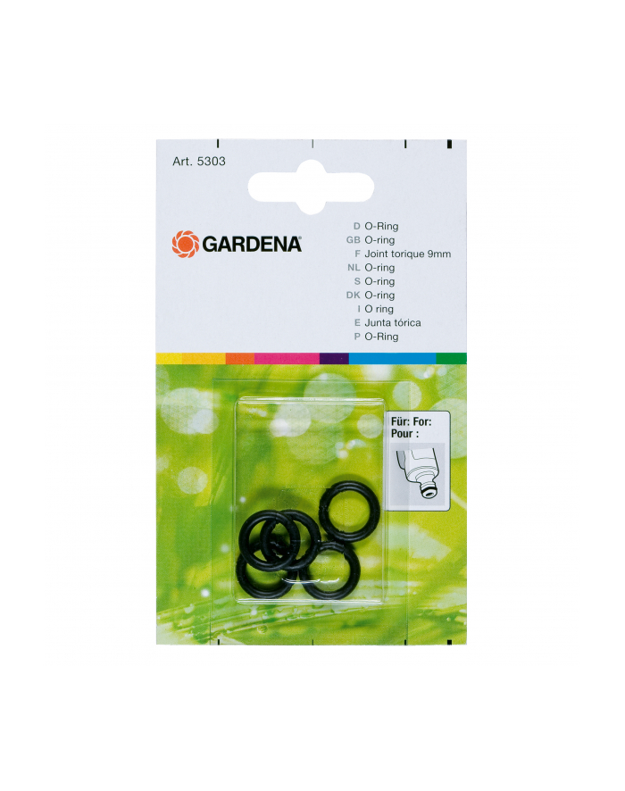 Gardena pierścień usczelniajcy 9mm, 5 sztuk (5303) główny