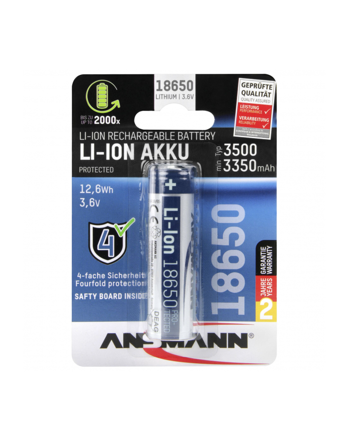 ansmann Ansman Li-ion battery 1x18650 3500mA główny