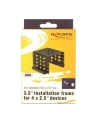 DeLOCK mounting frame 4x 2.5'' to 3.5'' black - nr 6