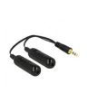 DeLOCK Jack 1x St > 2xBu 3Pin. - black 19cm - nr 7
