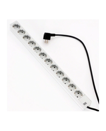 Bachmann power strip ALU 1HE 333.413 - 12x protective contact sockets
