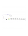 Bachmann power strip 19 '' 1U 333.534 - 8x socket outlets - nr 15
