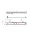 Bachmann power strip 19 '' 1HE 333.538 - 8xPockets 1xFUSE 10A - nr 17