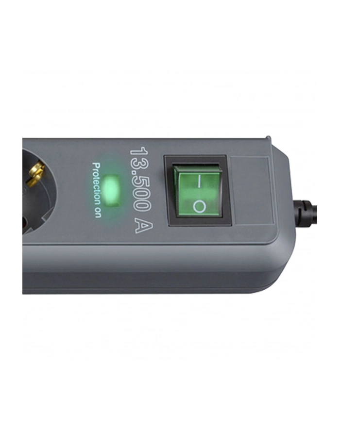Brennenstuhl Eco-Line sockets 6-fold - anthracite 13.500A surge protection główny