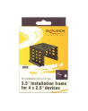 DeLOCK mounting frame 4x 2.5'' to 3.5'' black - nr 8