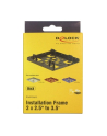 DeLOCK mounting frame 2x 2.5'' to 3.5'' black - nr 16