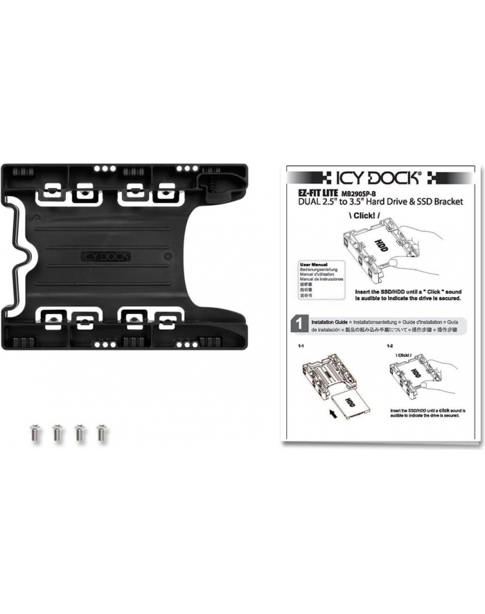 icy dock IcyDock MB290SP-B 2,5'' to 3,5'' SATA/IDE główny