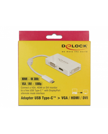 DeLOCK Adap. C St>VGA/HDMI/DVI blue wh