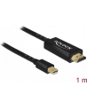 DeLOCK miniDP - HDMI A St-St - black 1m - Mini Displayport 1.1 - nr 15