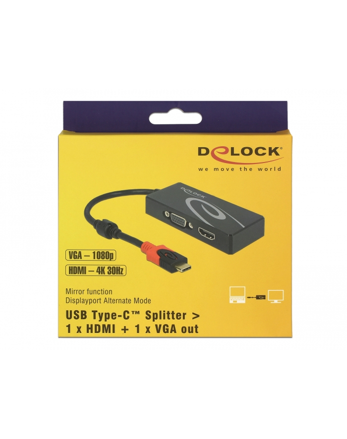 DeLOCK C Splittter > 1x HDMI + 1xVGA główny